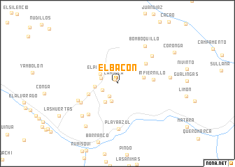 map of El Bacón