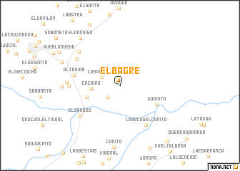 map of El Bagre