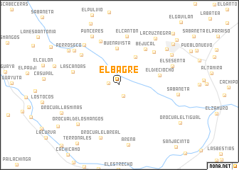 map of El Bagre