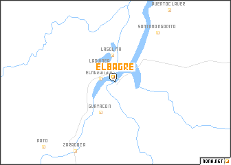 map of El Bagre