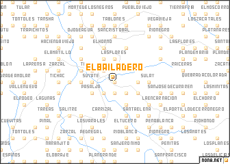 map of El Bailadero