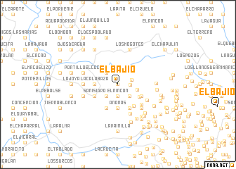 map of El Bajío