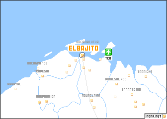 map of El Bajito