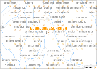 map of El Bajo de Escárrea