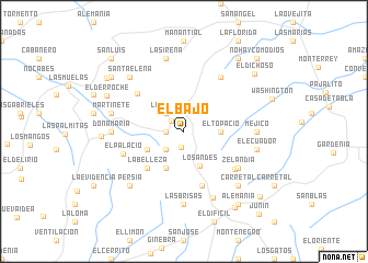 map of El Bajo