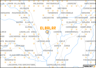 map of El Balar