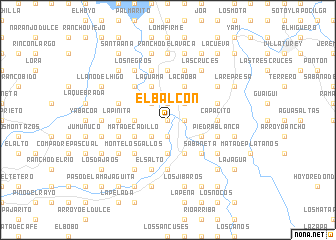 map of El Balcón