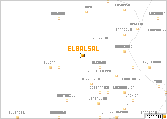 map of El Balsal