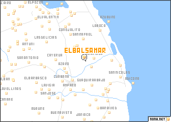 map of El Balsamar