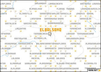 map of El Bálsamo