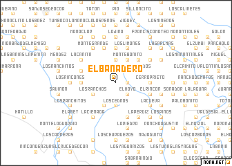 map of El Bañadero