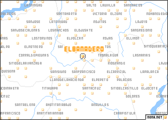 map of El Bañadero