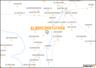 map of El Banco Matutero