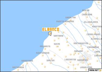 map of El Banco