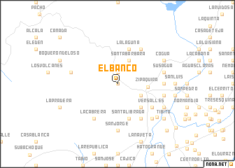 map of El Banco