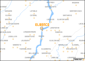 map of El Banco