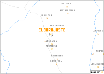 map of El Barajuste
