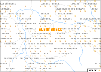 map of El Barbasco