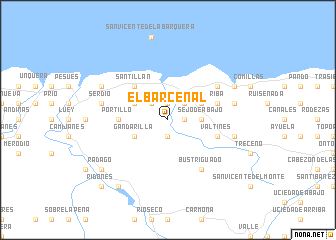 map of El Barcenal