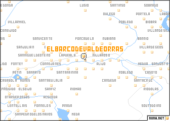 map of El Barco de Valdeorras