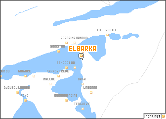 map of El Barka