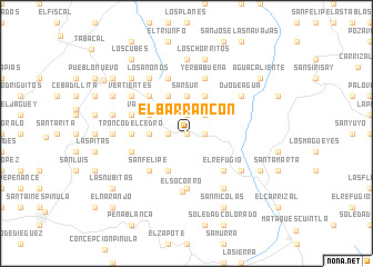 map of El Barrancón