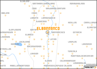 map of El Barranco