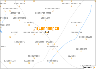 map of El Barranco