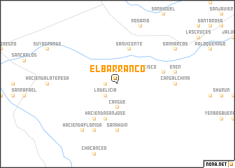 map of El Barranco