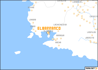 map of El Barranco