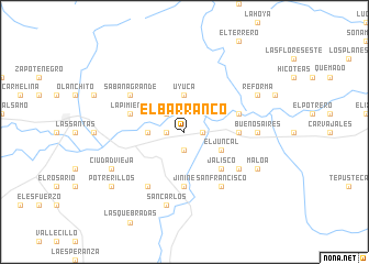 map of El Barranco