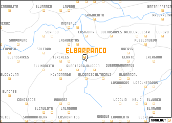 map of El Barranco