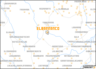 map of El Barranco