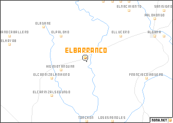 map of El Barranco