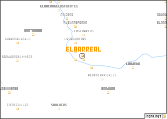 map of El Barreal