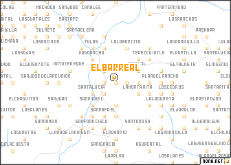 map of El Barreal