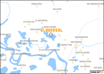 map of El Barreal