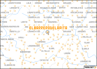 map of El Barrero de la Pita