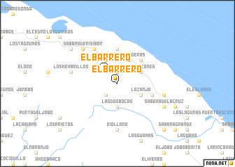 map of El Barrero