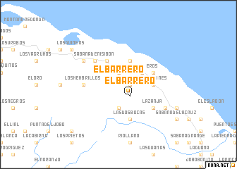 map of El Barrero