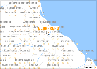 map of El Barrero