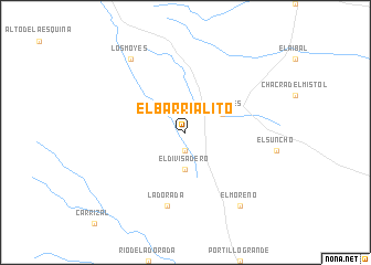 map of El Barrialito