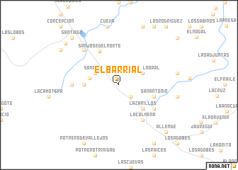 map of El Barrial