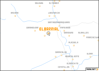 map of El Barrial