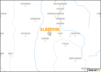 map of El Barrial