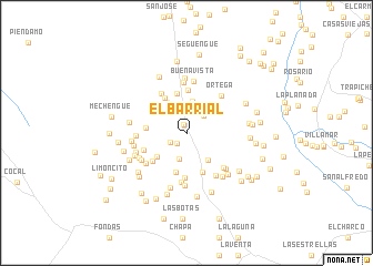 map of El Barrial