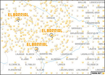 map of El Barrial