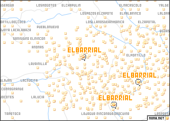 map of El Barrial