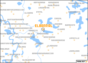 map of El Barrial