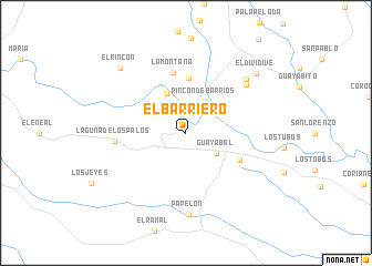 map of El Barriero